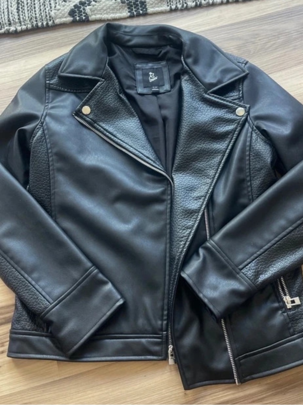 Black Girks XL Faux Leather Jacket